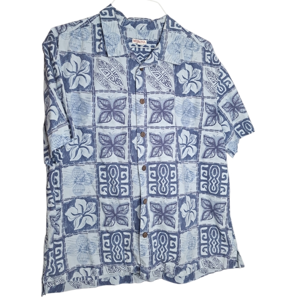 Merona Men's Hawaiian Short Sleeve Button-Up Shirt